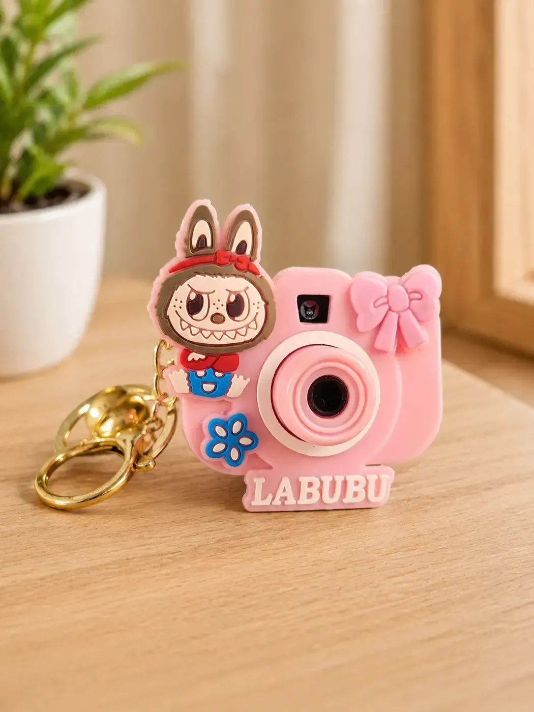 Projection Camera Keychain- Pink
