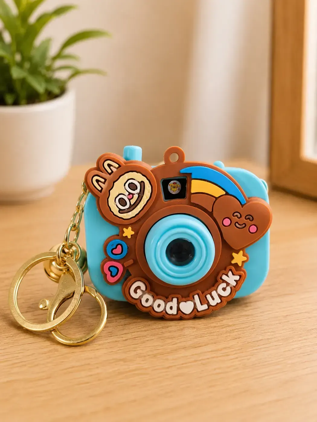 Projection Camera Keychain- Blue