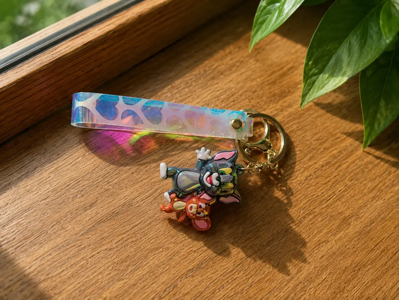 Tom and Jerry shiny Keychain