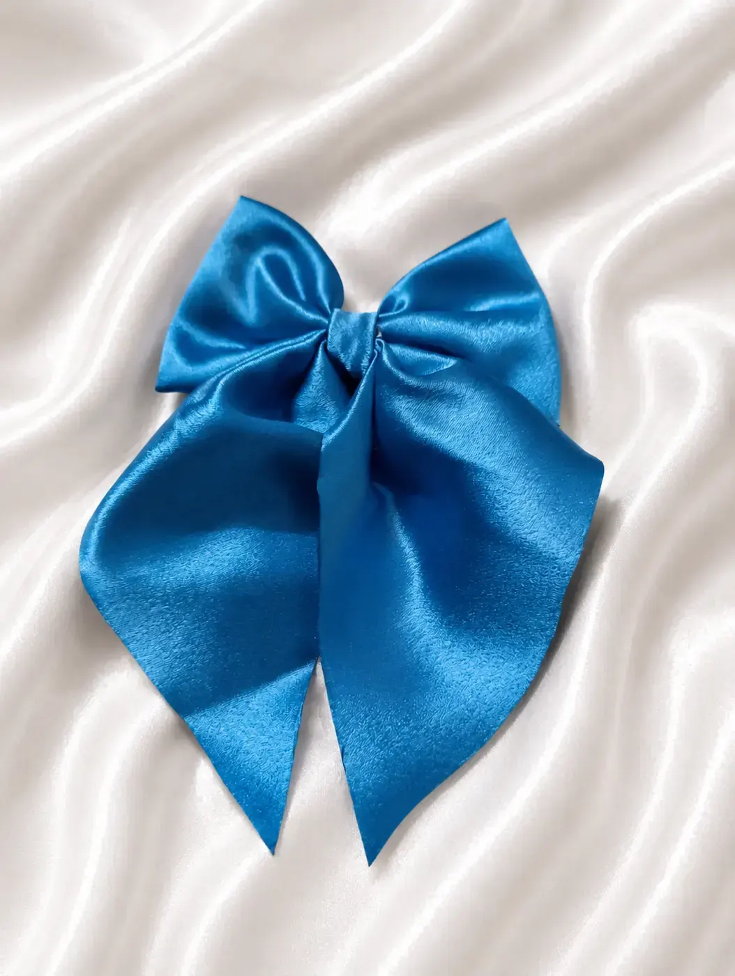 Hair Bow Clip- Blue