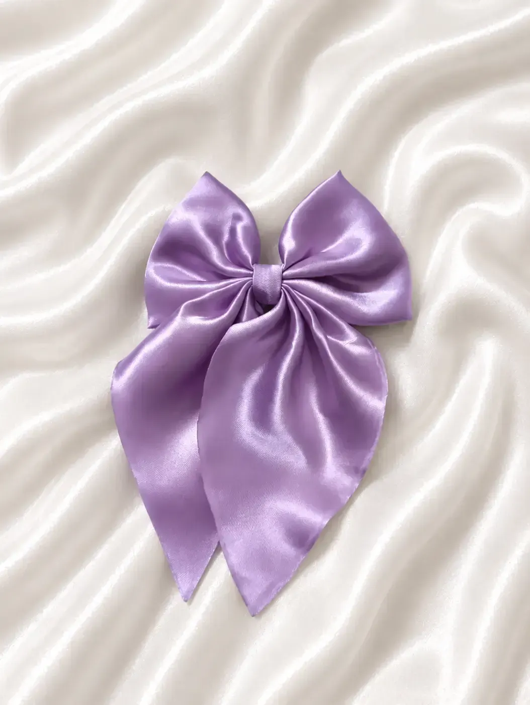 Hair Bow Clip- Lavender