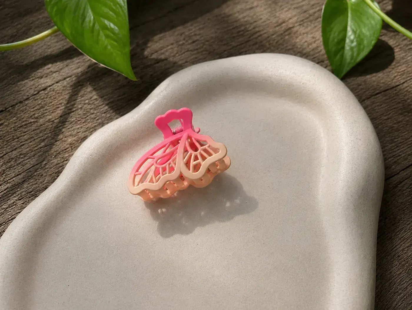 Mini Butterfly shape Pastel dual colour Hairclaw