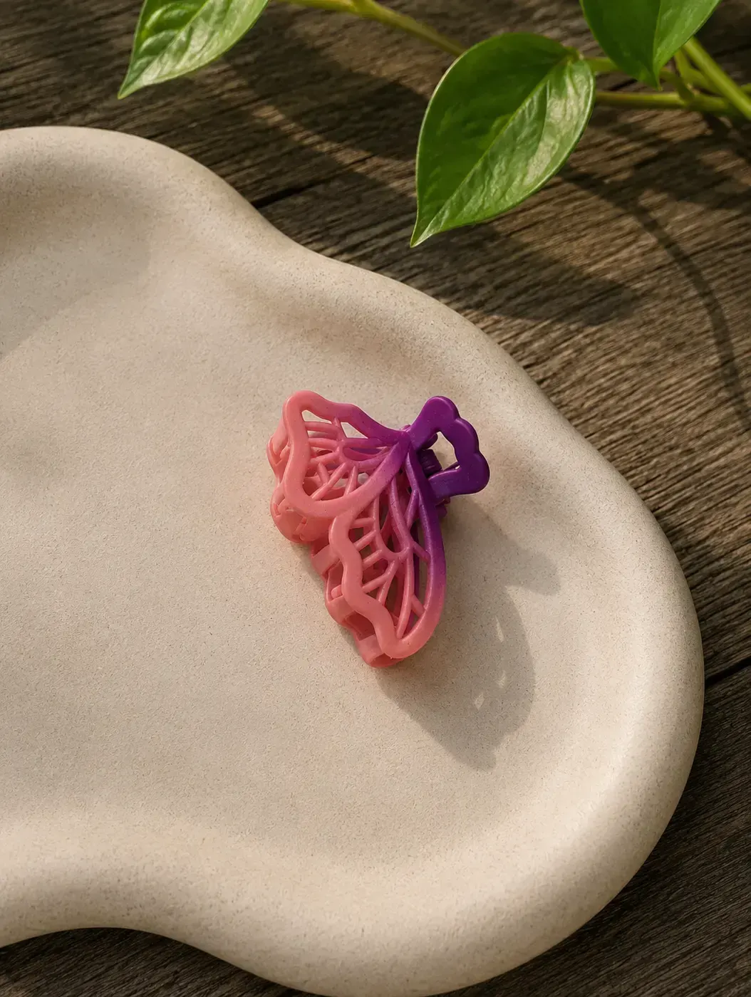 Mini Butterfly shape dual colour Hairclaw