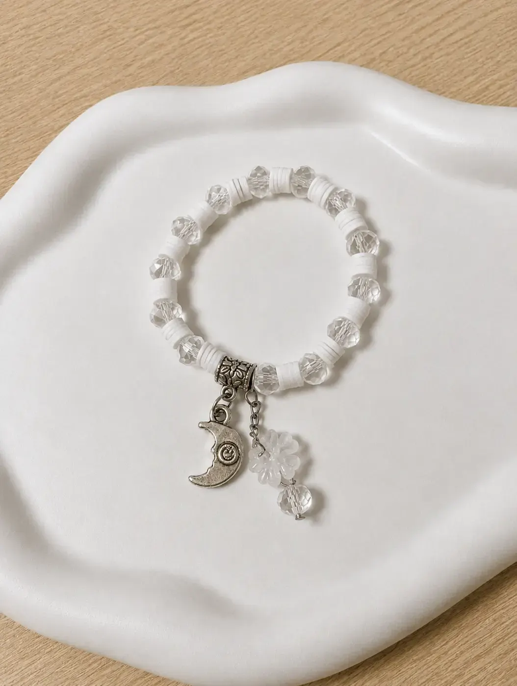 White-colour Charm Bracelet