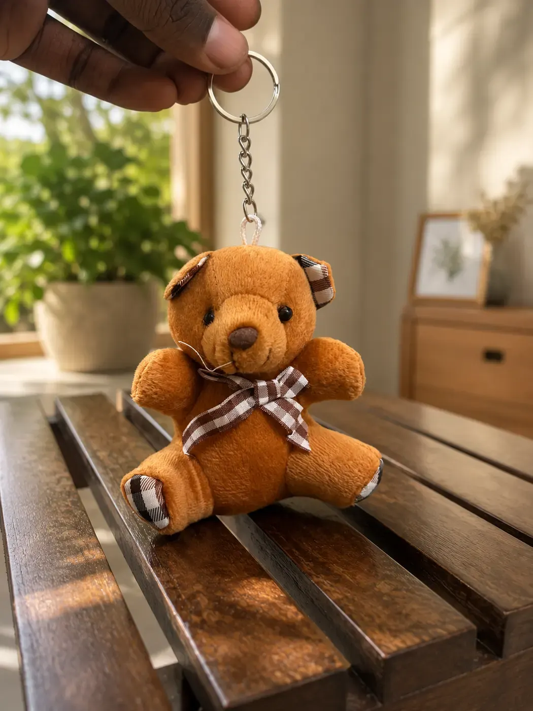 Brown Teddy keychain