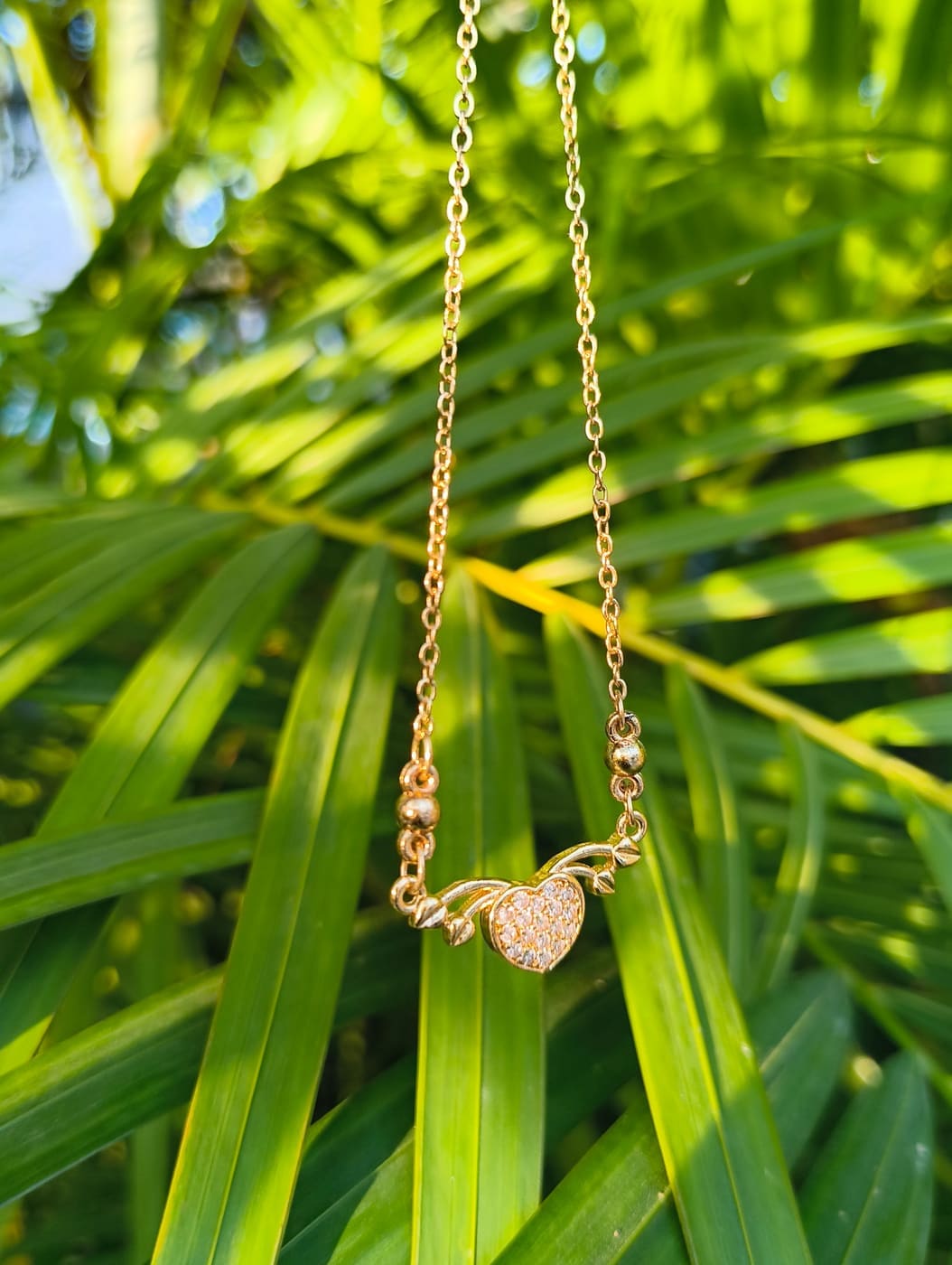 Heart Design Gold plated Pendant