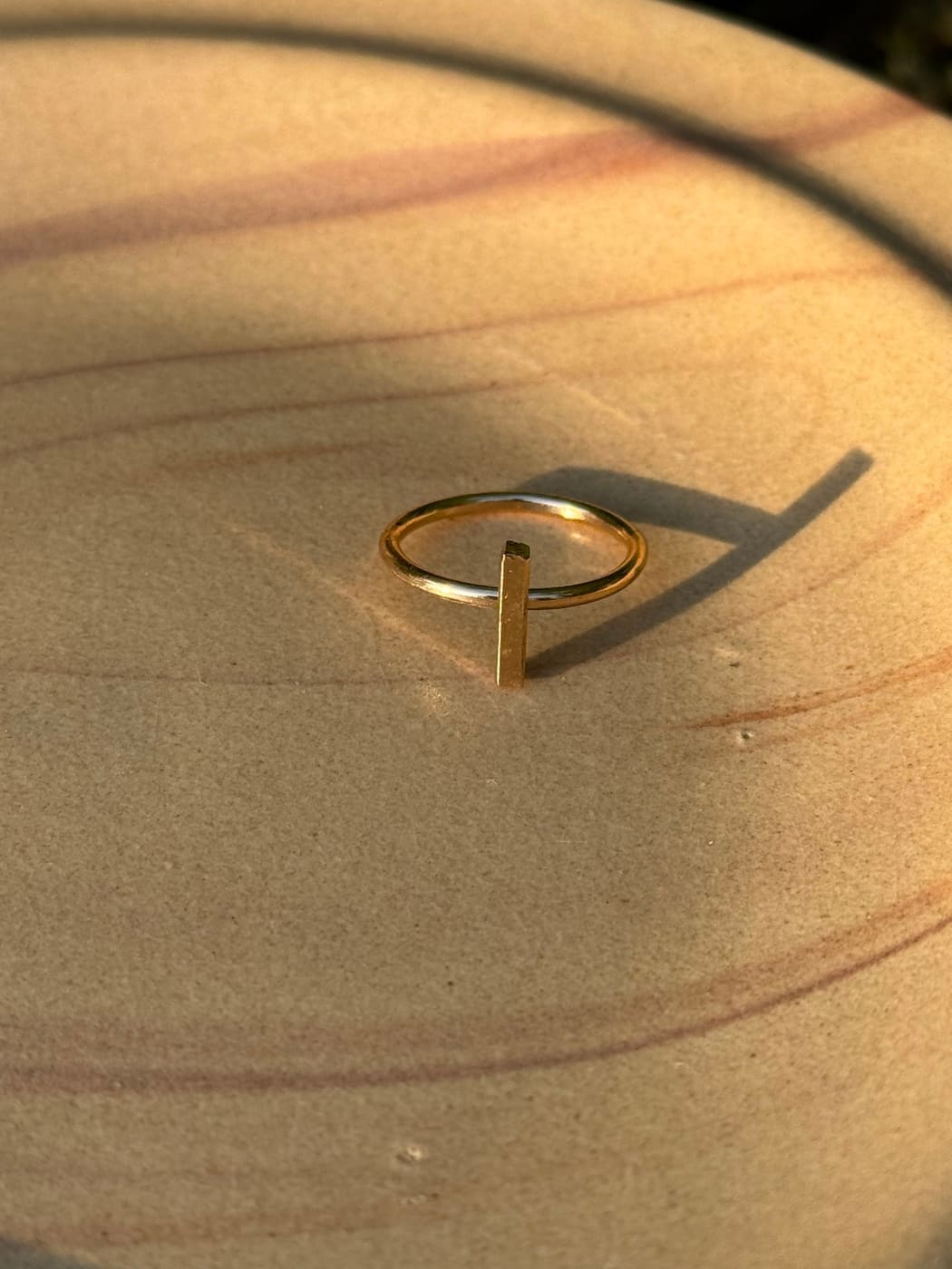 Golden Bar Ring