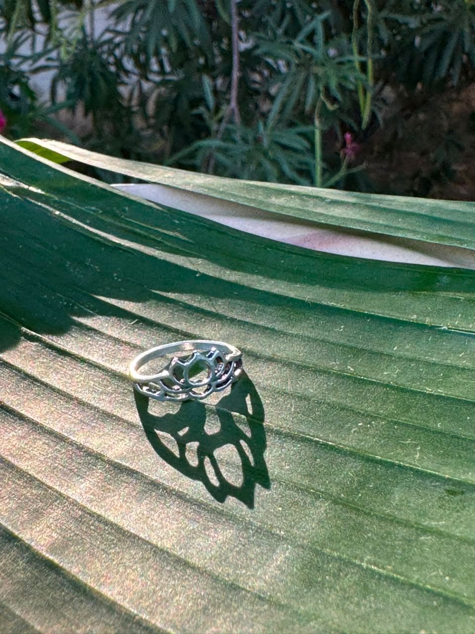 Silver Lotus Ring