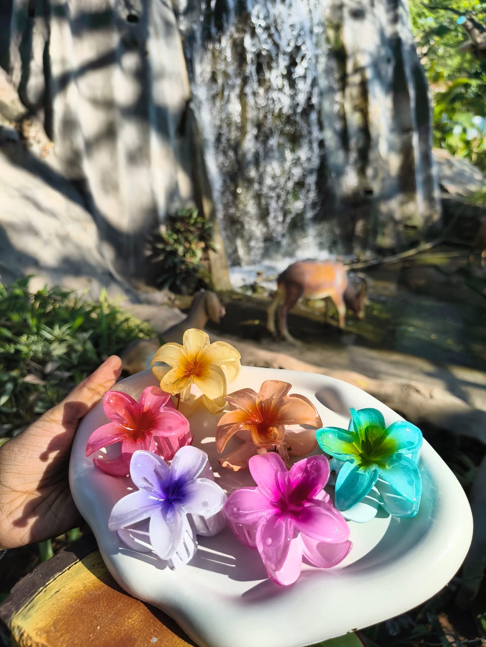 Rose Petal Hair Claw